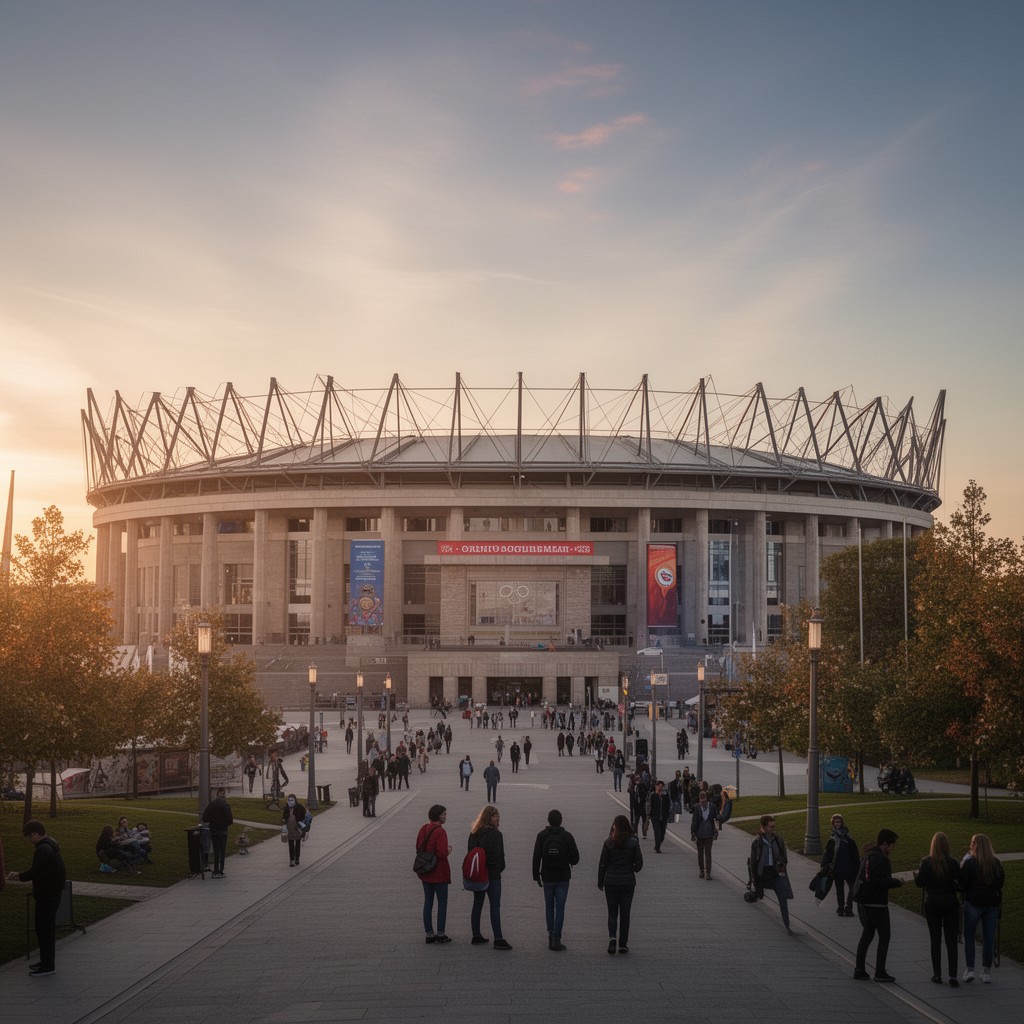 AI-generated illustration of Olympiastadion Berlin