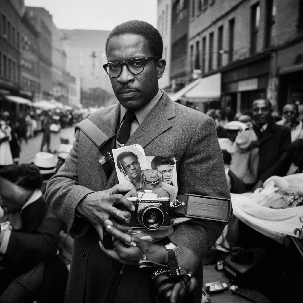 AI-generated illustration of Gordon Parks