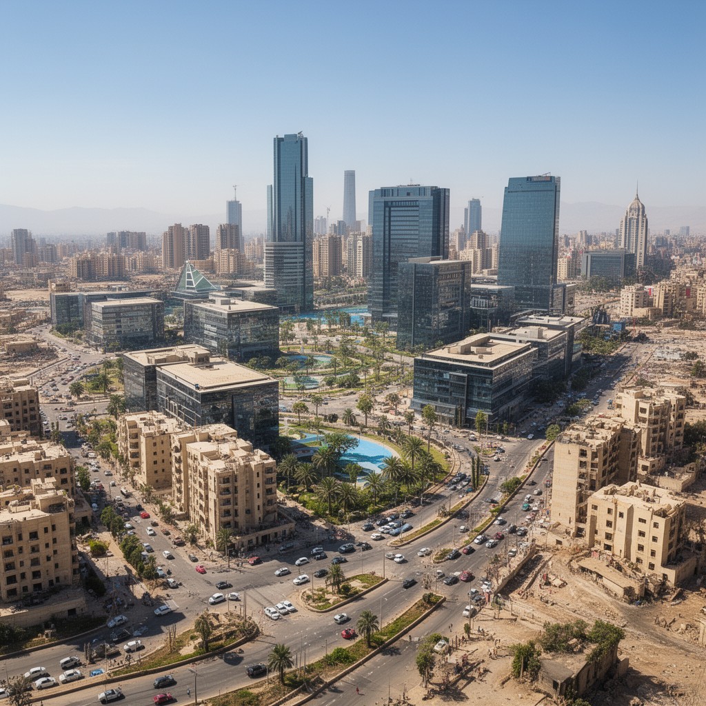 AI-generated illustration of New Cairo
