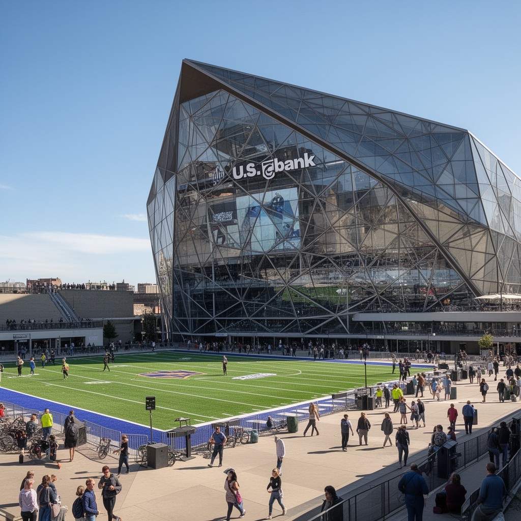 AI-generated illustration of U.S. Bank Stadium
