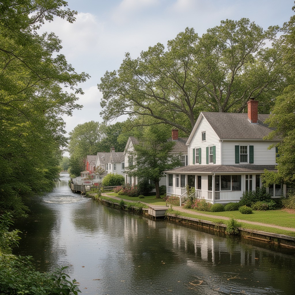 AI-generated illustration of East Millstone, New Jersey