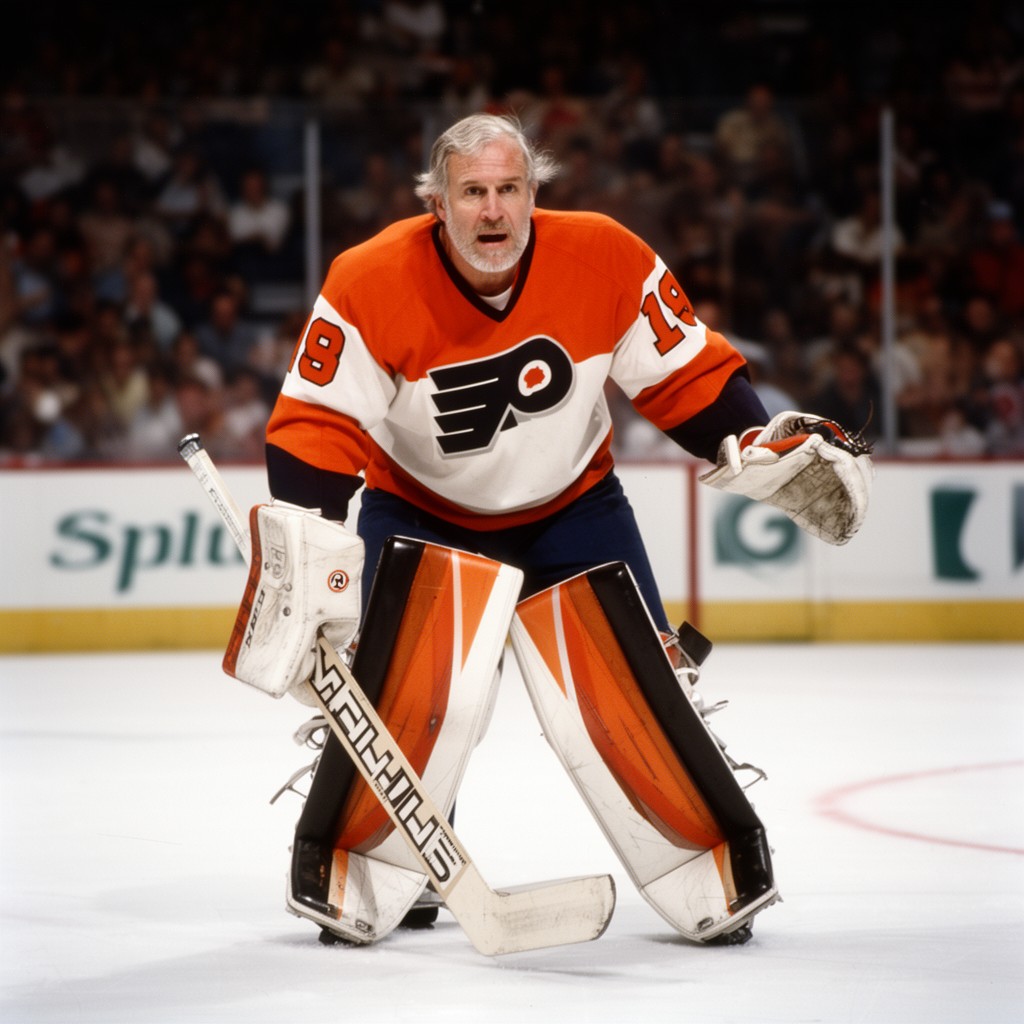 AI-generated illustration of Bernie Parent