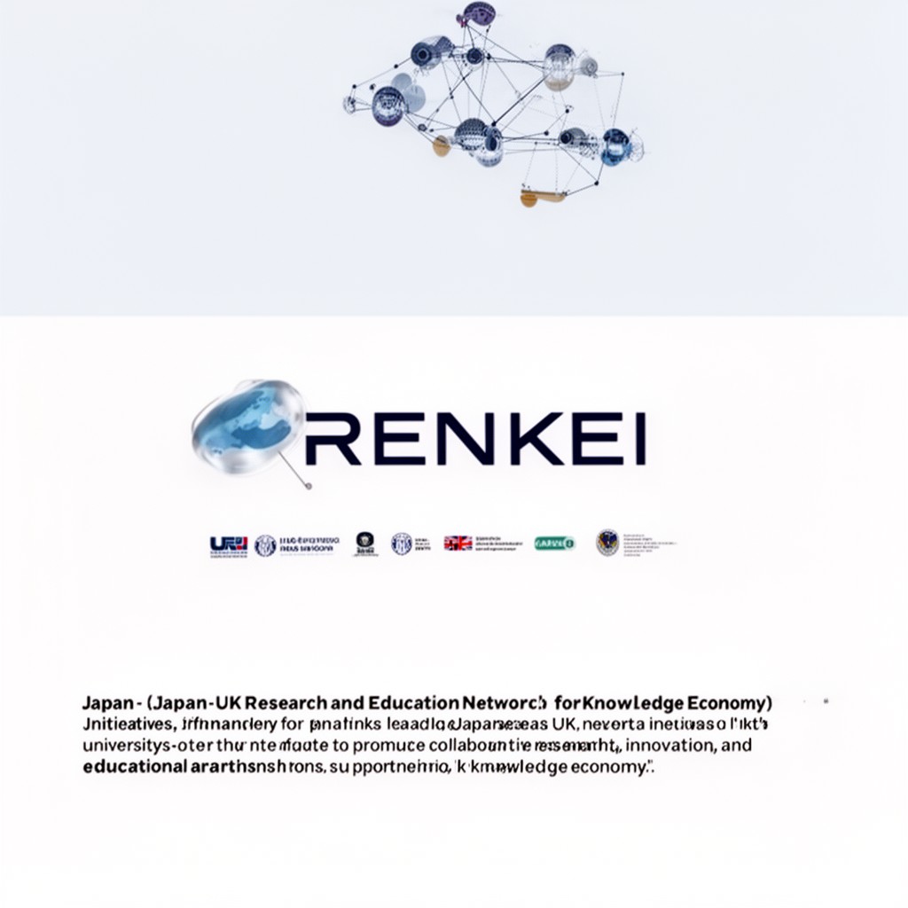 AI-generated illustration of RENKEI (Japan–UK Research and Education Network for Knowledge Economy Initiatives)