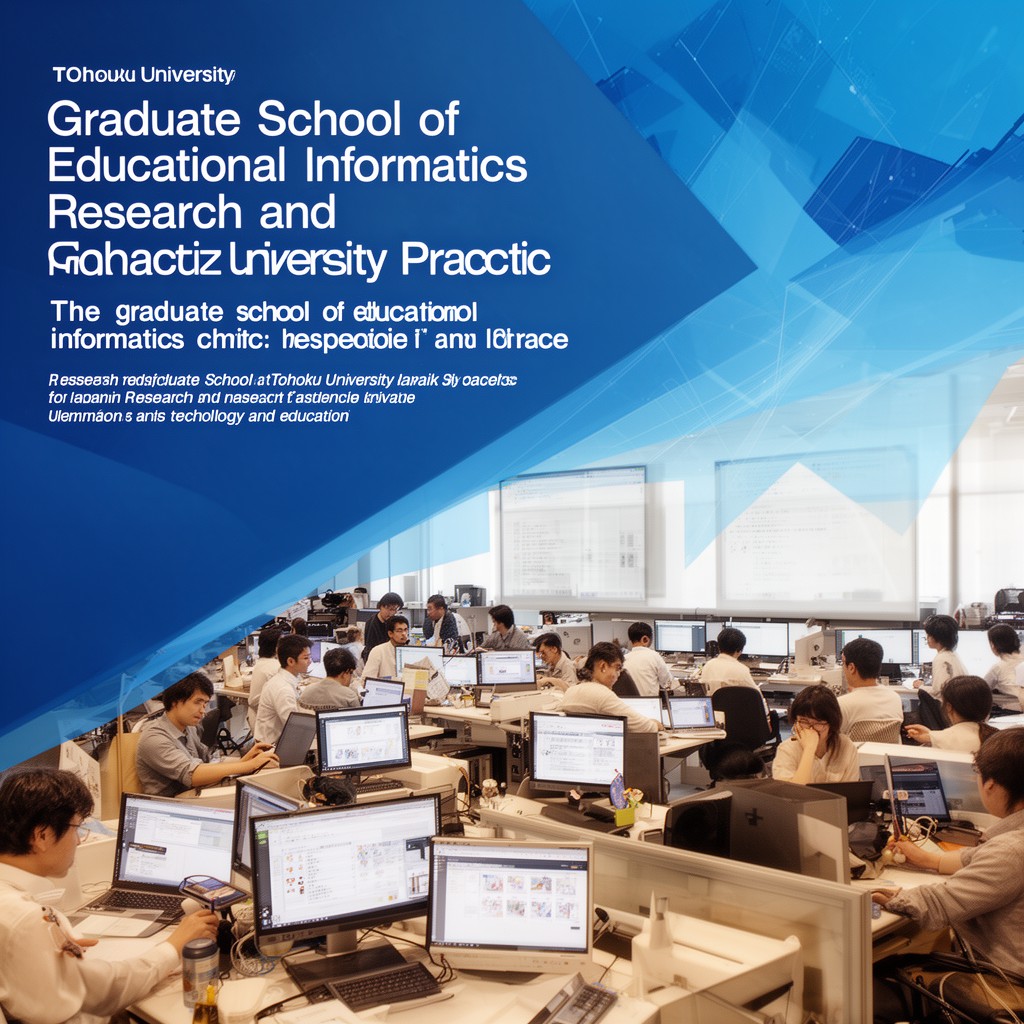 AI-generated illustration of Graduate School of Educational Informatics Research and Practice