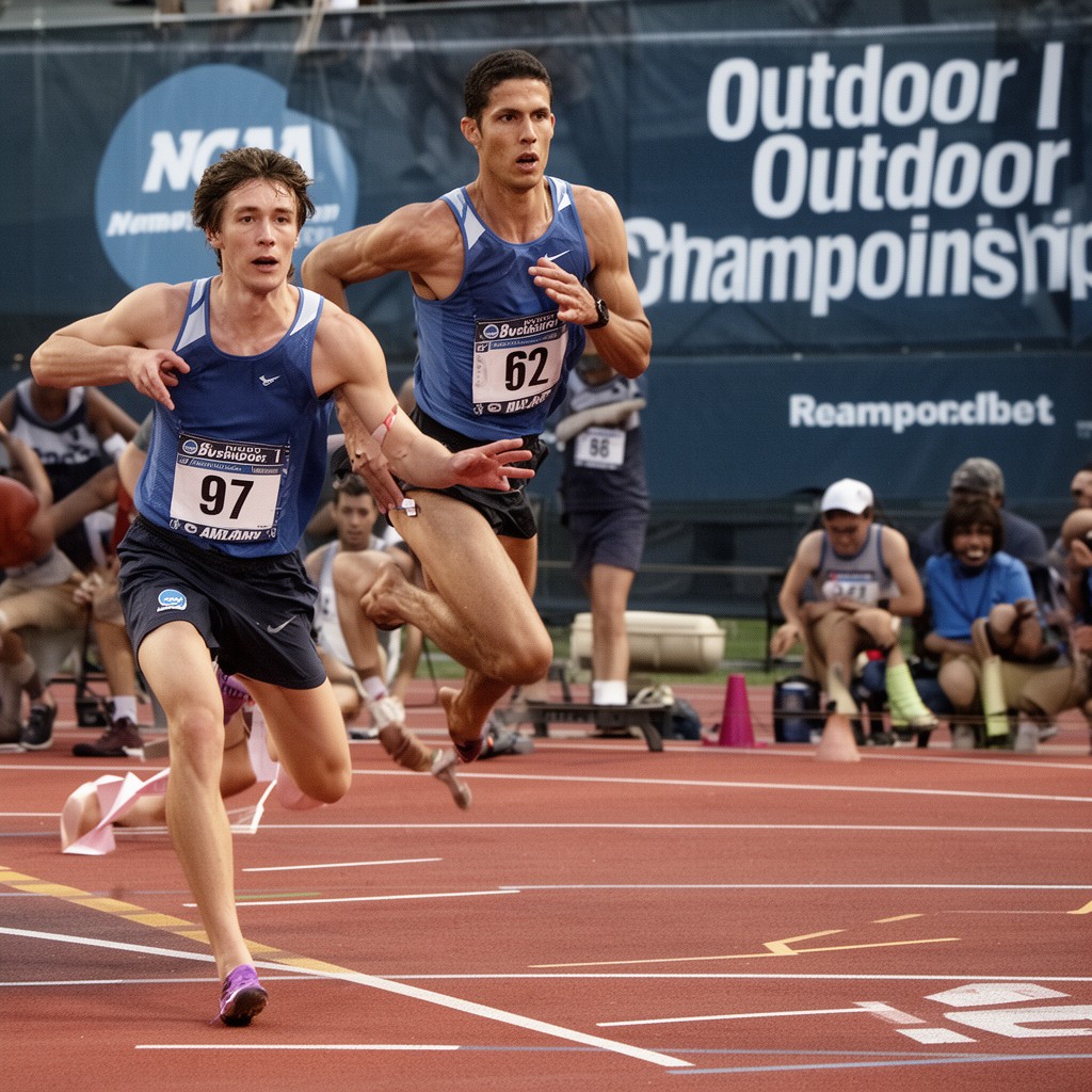 AI-generated illustration of NCAA Division I Outdoor Track and Field Championships