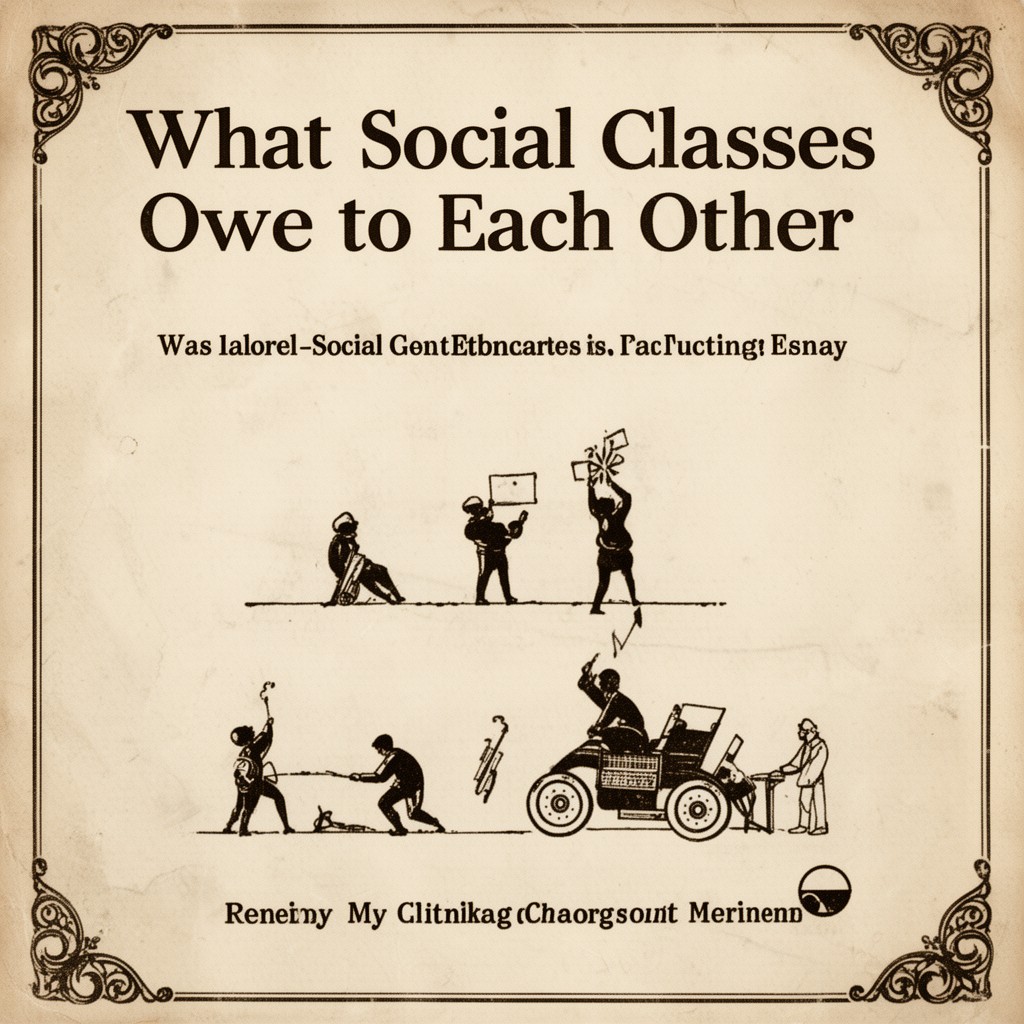 AI-generated illustration of What Social Classes Owe to Each Other