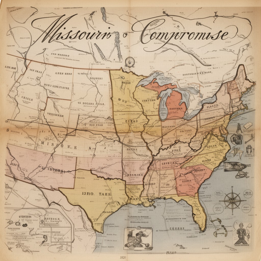 AI-generated illustration of Missouri Compromise