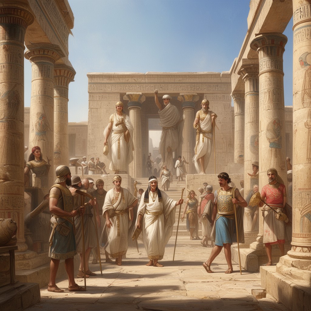 AI-generated illustration of Ptolemaic–Roman Egypt