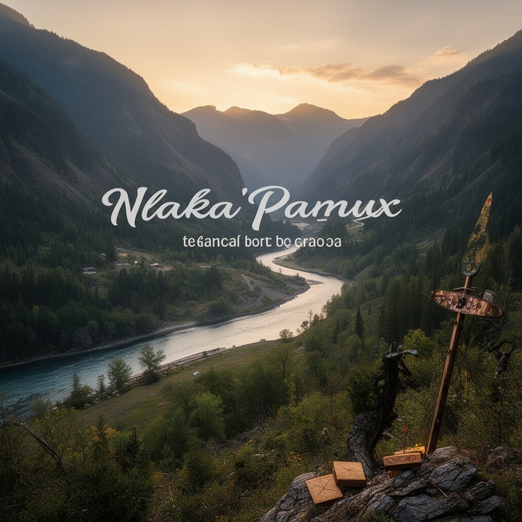 AI-generated illustration of Nlaka'pamux