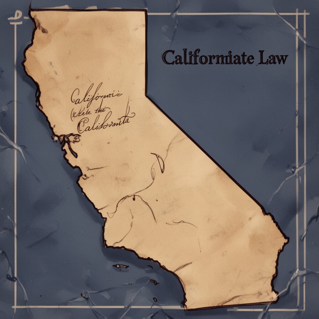 AI-generated illustration of California state law