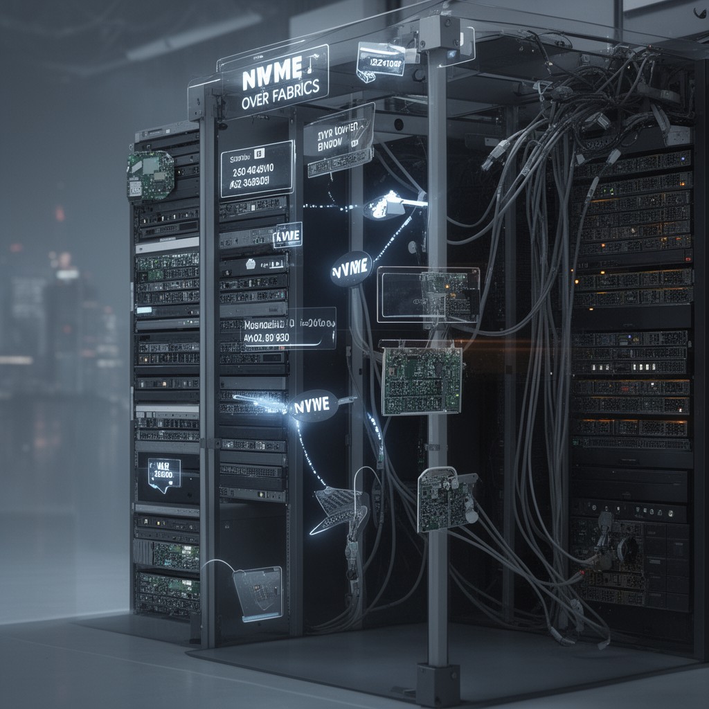 AI-generated illustration of NVMe over Fabrics