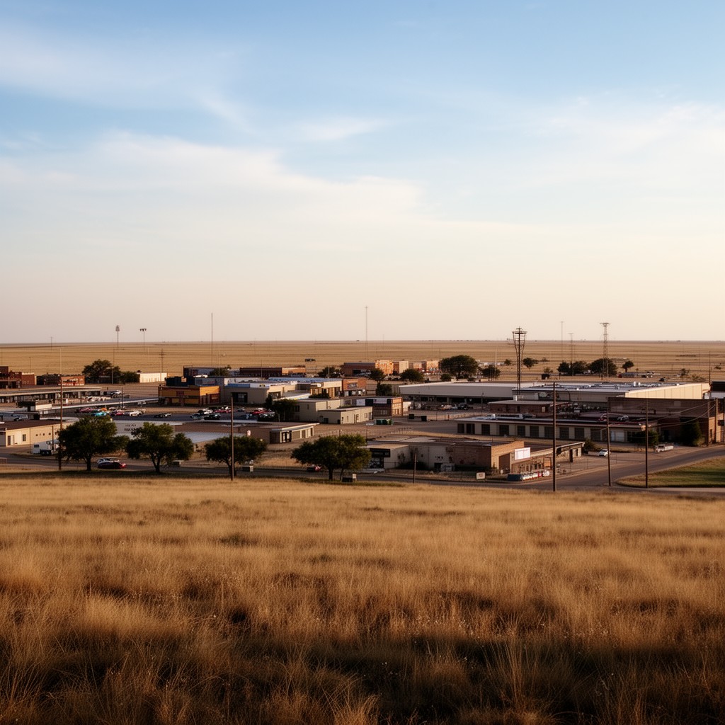 AI-generated illustration of Pampa, Texas, United States