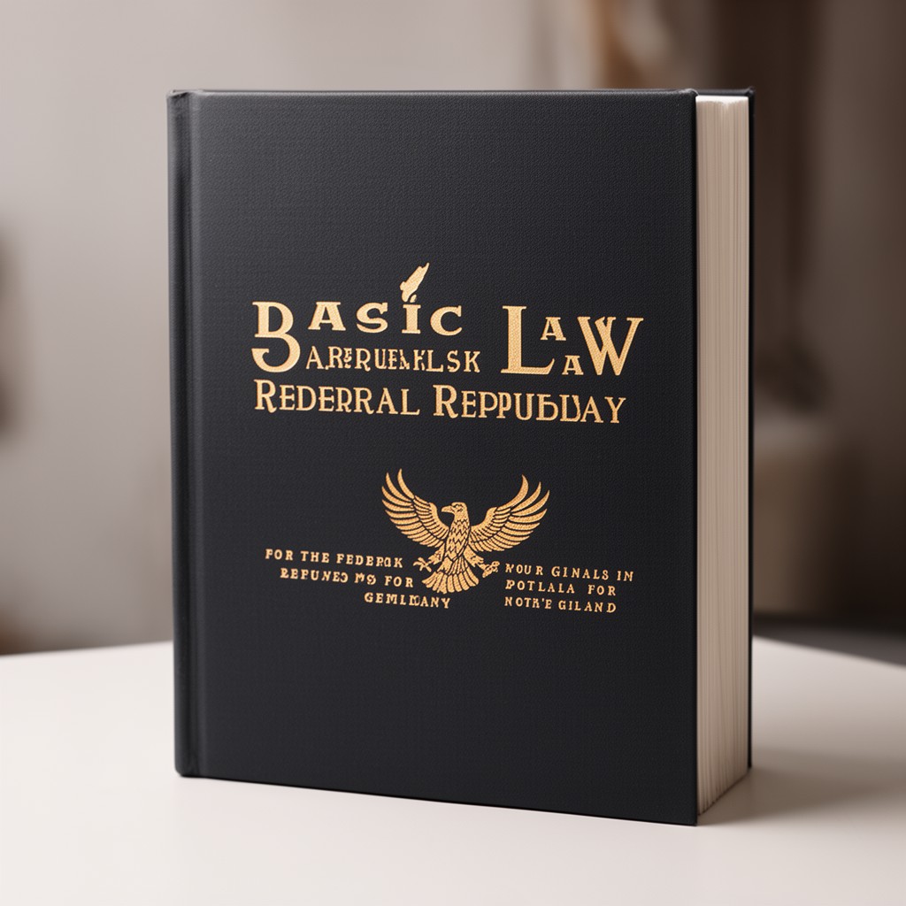 AI-generated illustration of Basic Law for the Federal Republic of Germany