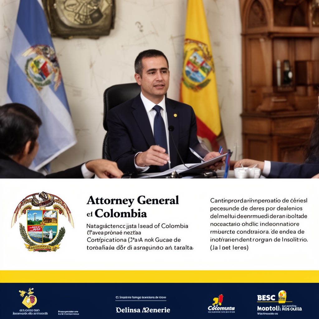 AI-generated illustration of Attorney General of Colombia (with participation of other bodies)