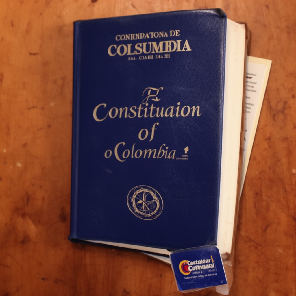 AI-generated illustration of Constitution of Colombia