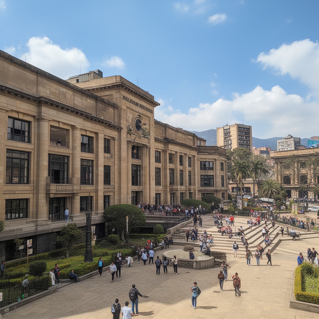 AI-generated illustration of Palacio de Justicia Alfonso Reyes Echandía