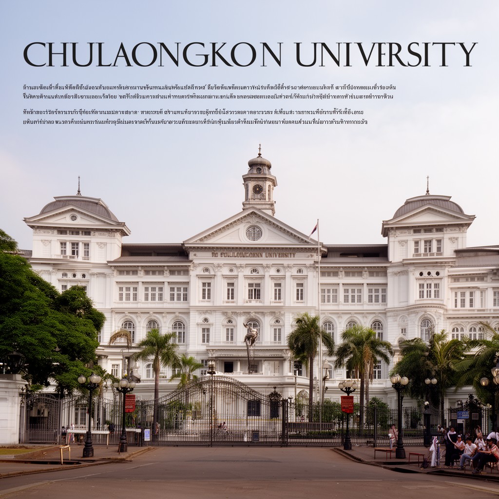 AI-generated illustration of Chulalongkorn University