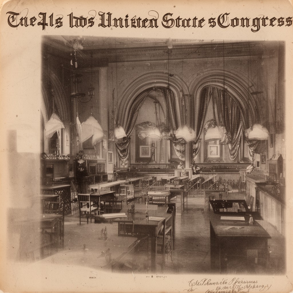 AI-generated illustration of 41st United States Congress