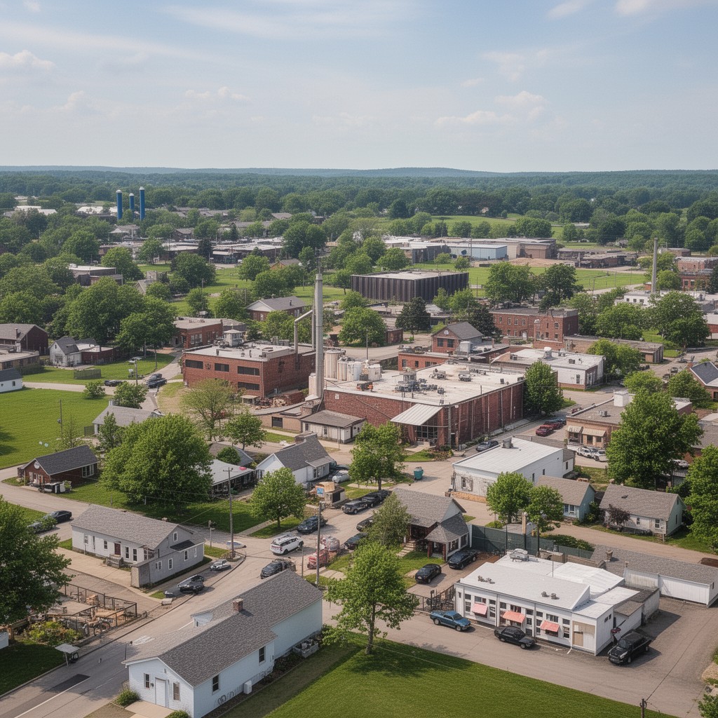 AI-generated illustration of West Liberty, Iowa