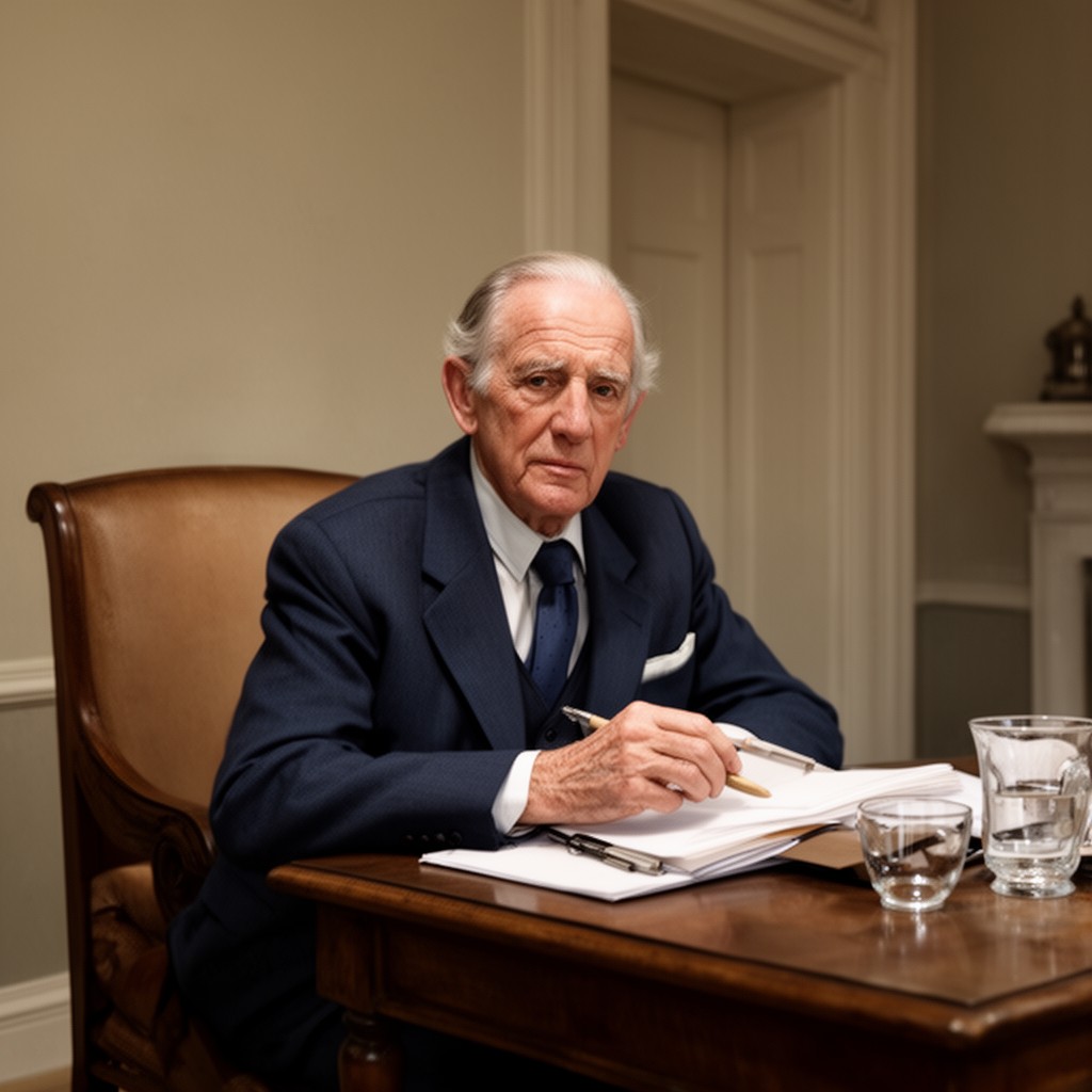 AI-generated illustration of Alec Douglas-Home