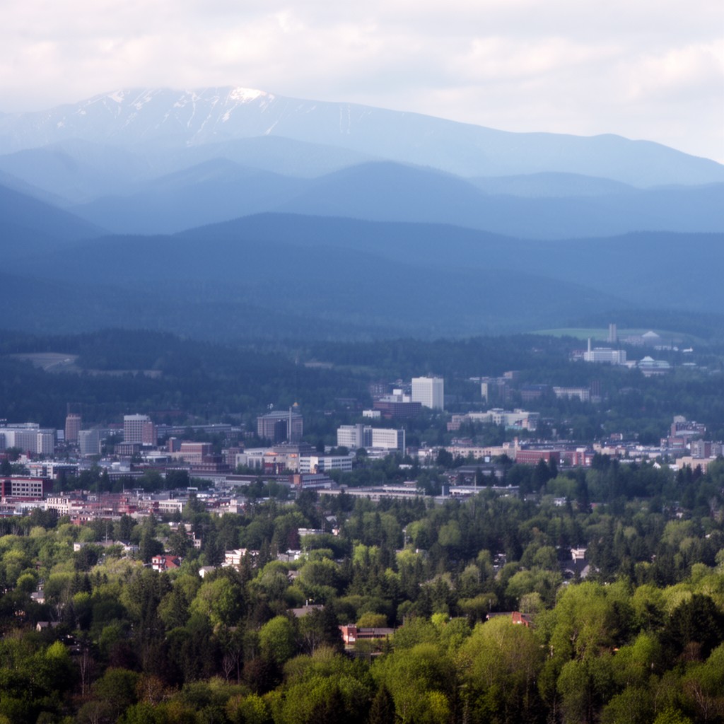 AI-generated illustration of Chittenden County, Vermont