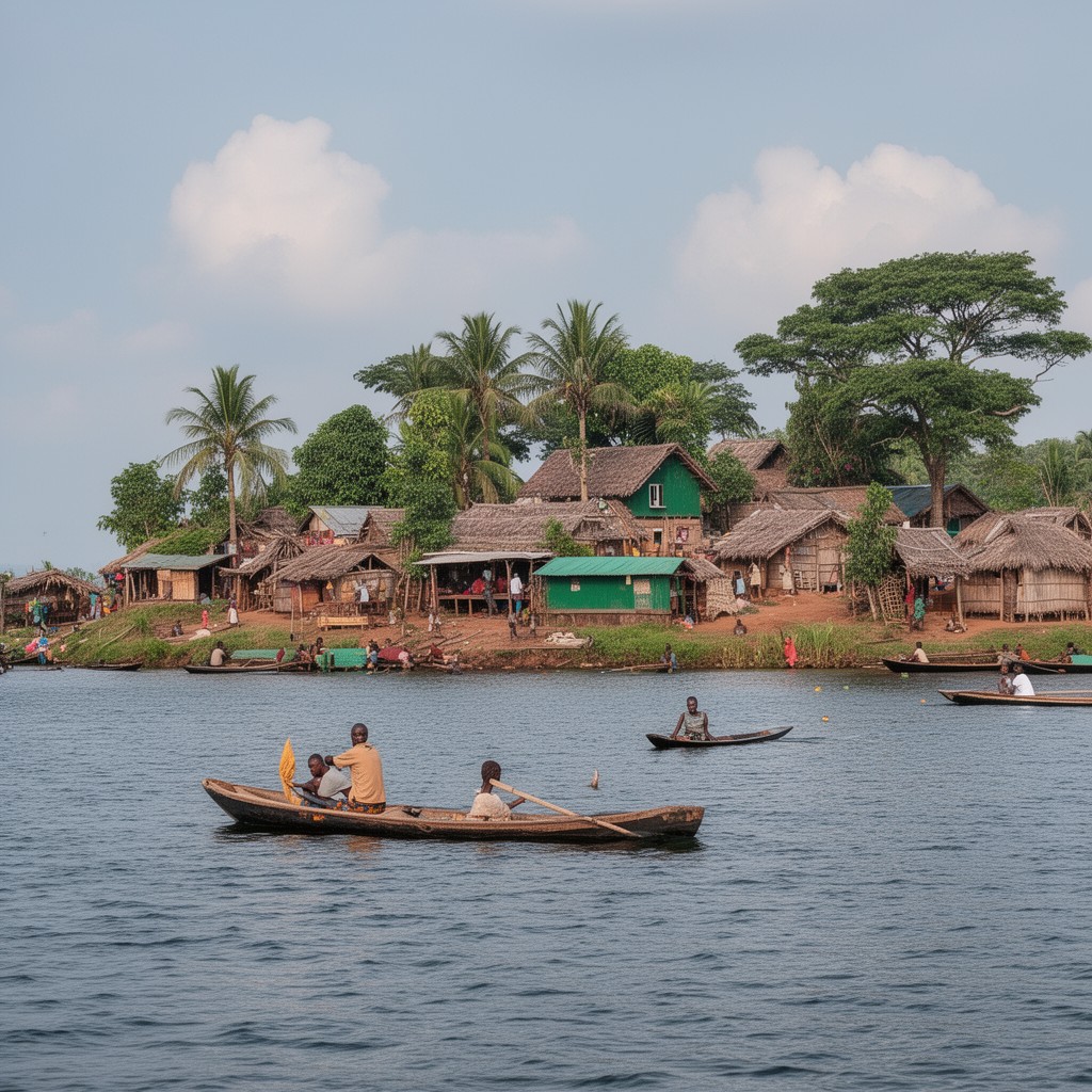 AI-generated illustration of Ukerewe Island