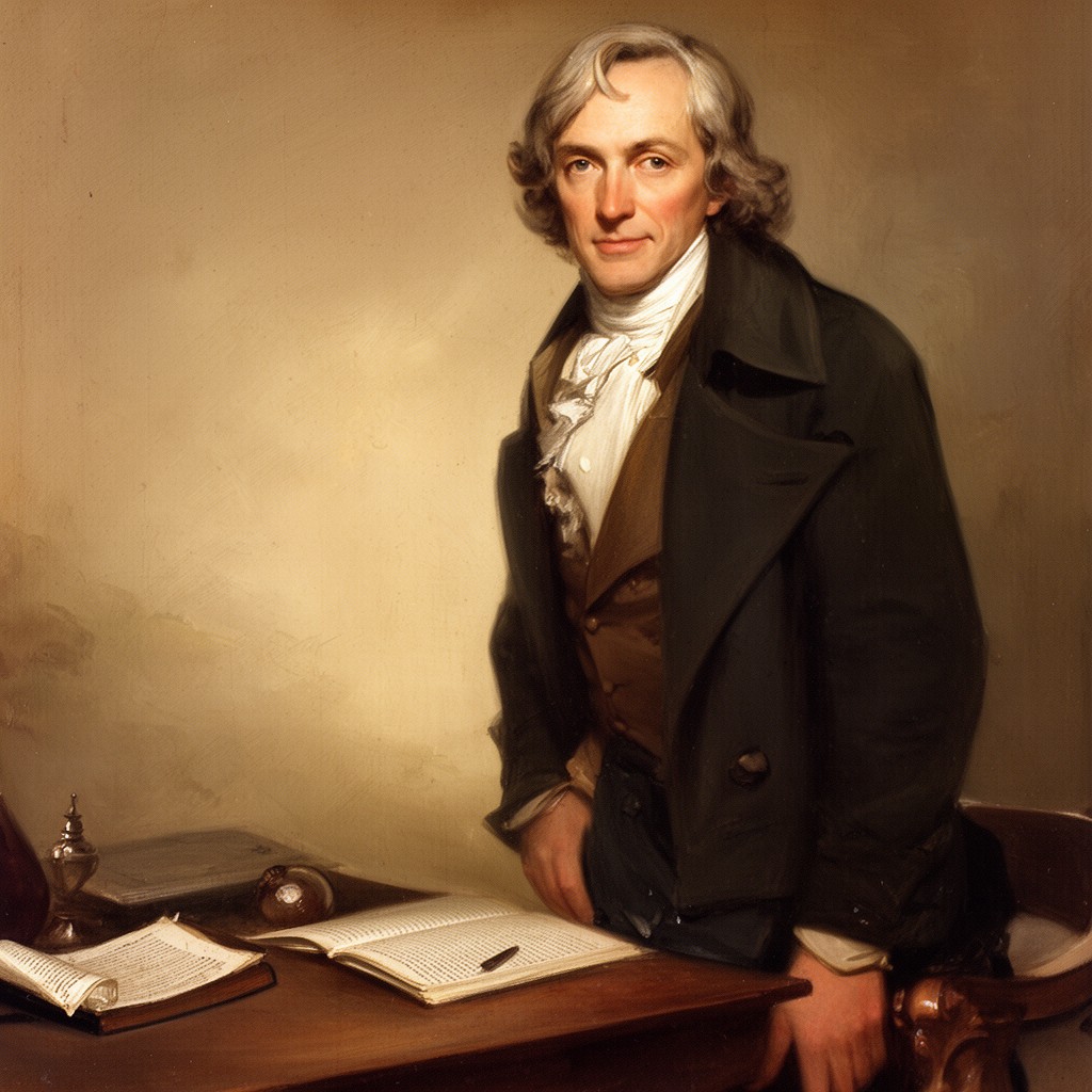 AI-generated illustration of John Taylor of Caroline