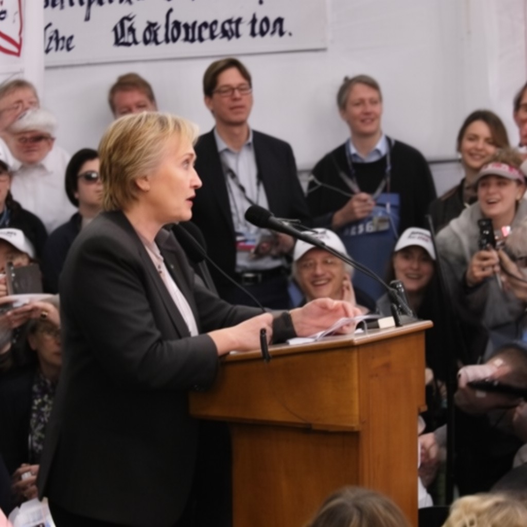 AI-generated illustration of Clinton