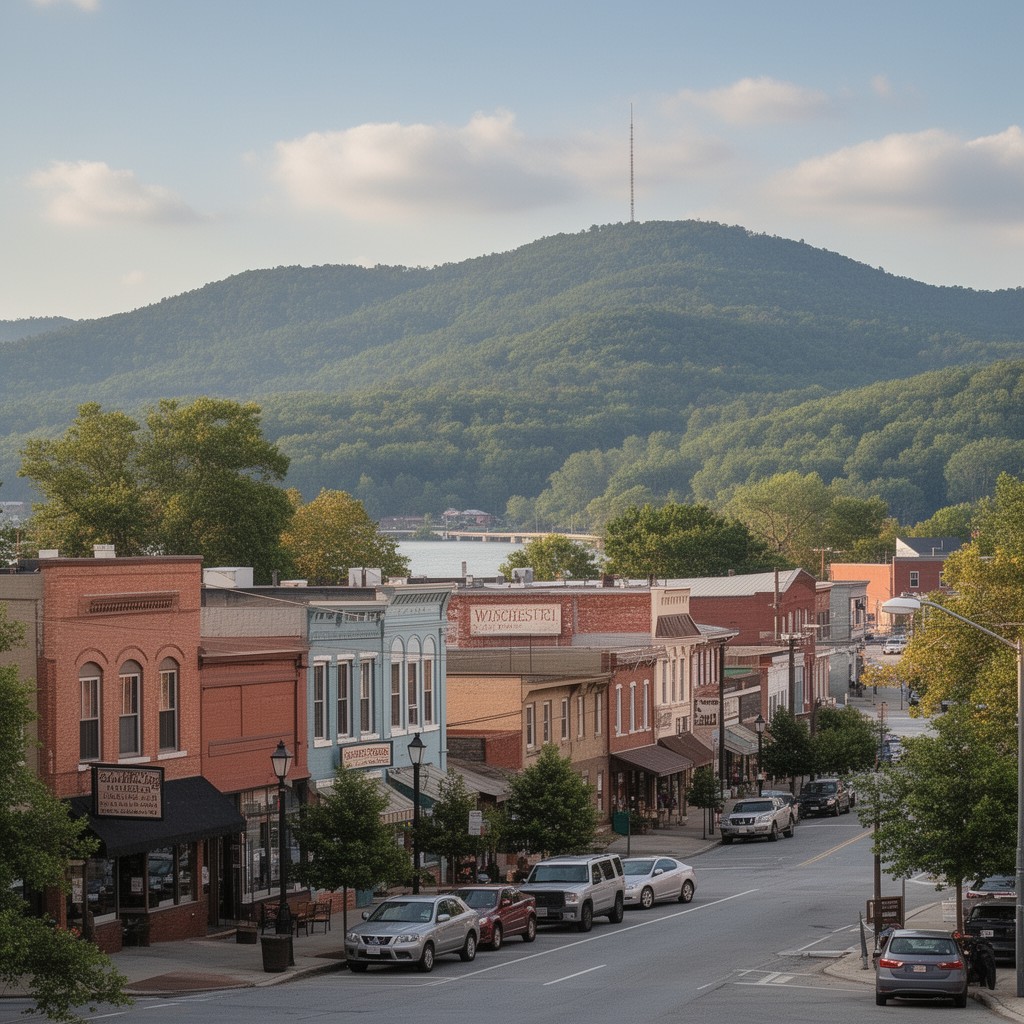 AI-generated illustration of Winchester, Kentucky