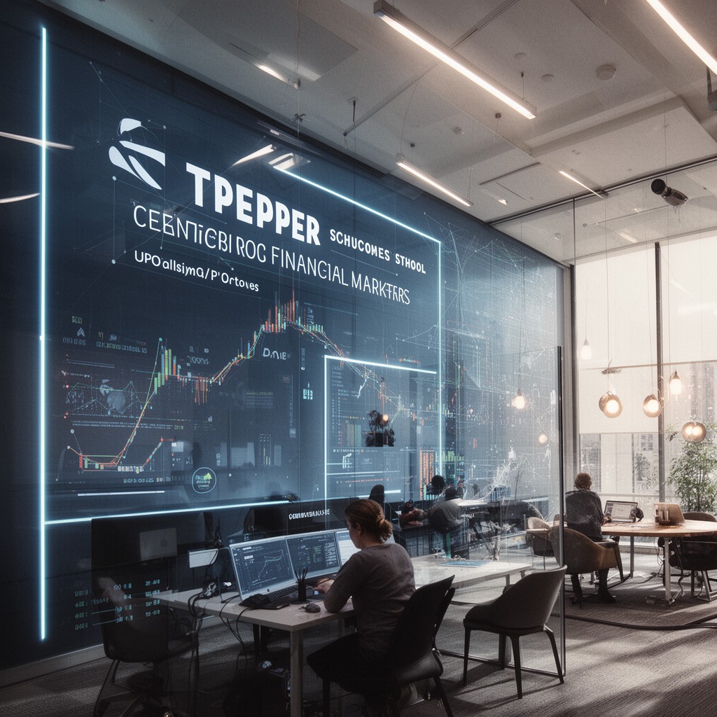 AI-generated illustration of Tepper School Center for Financial Markets