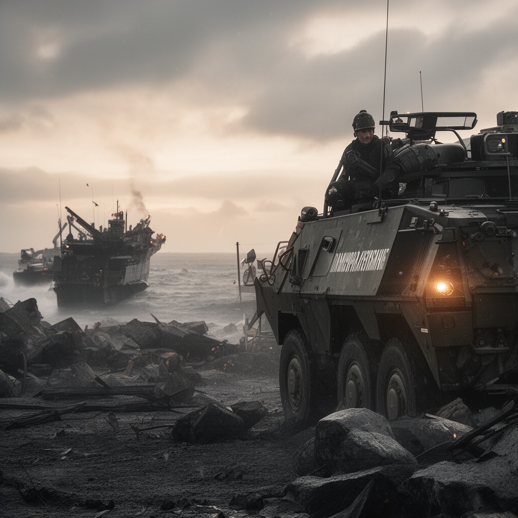 AI-generated illustration of Danish Armed Forces