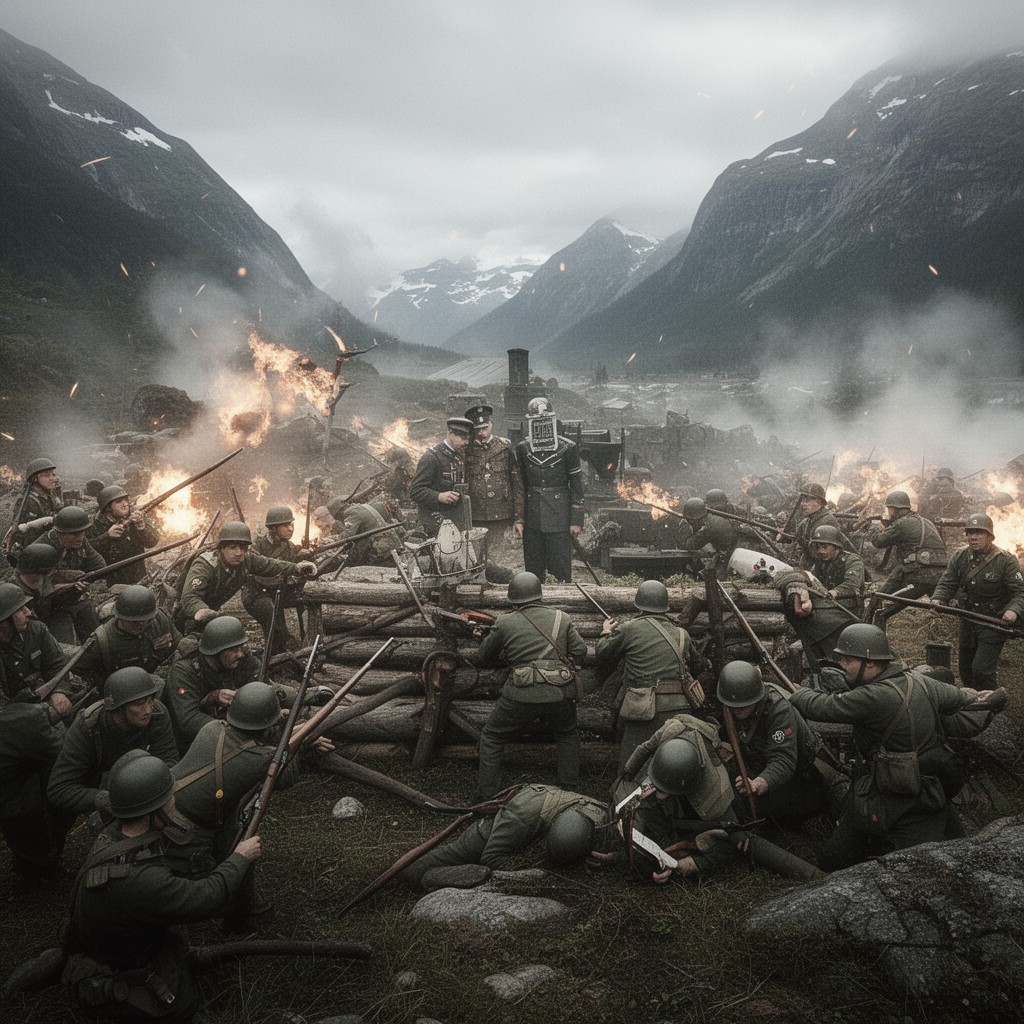 AI-generated illustration of Battle of Midtskogen