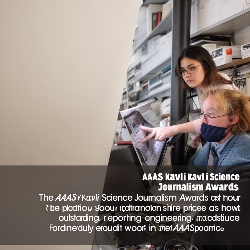 AI-generated illustration of AAAS Kavli Science Journalism Awards