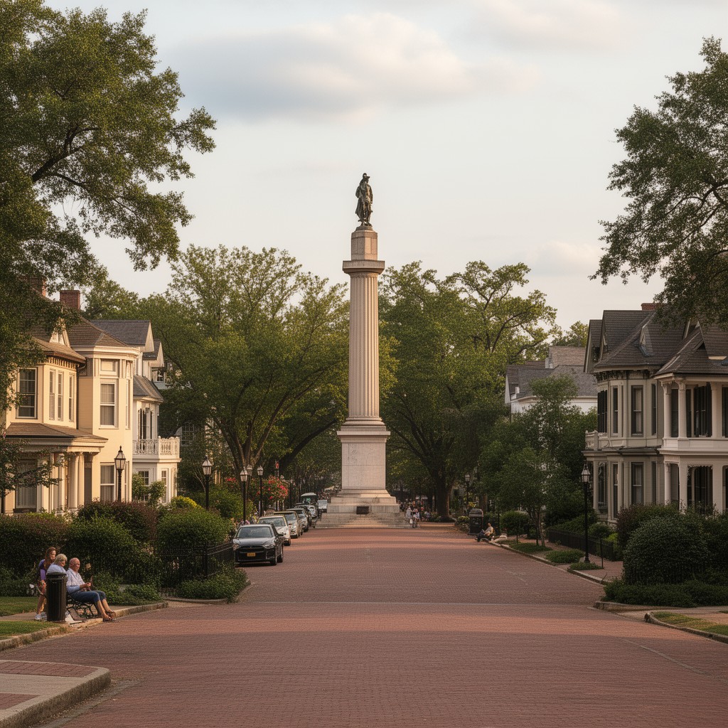 AI-generated illustration of Monument Avenue Historic District