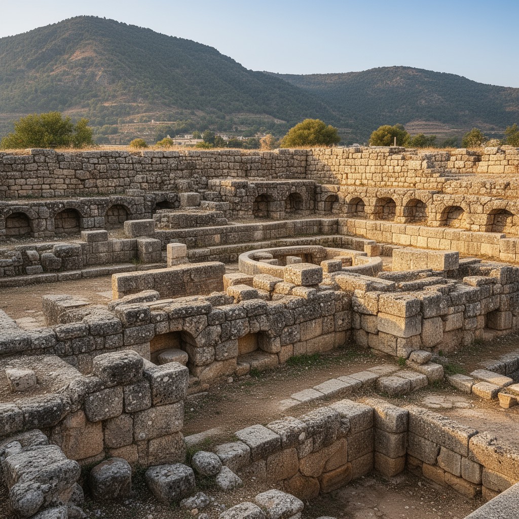 AI-generated illustration of Mycenae and Tiryns