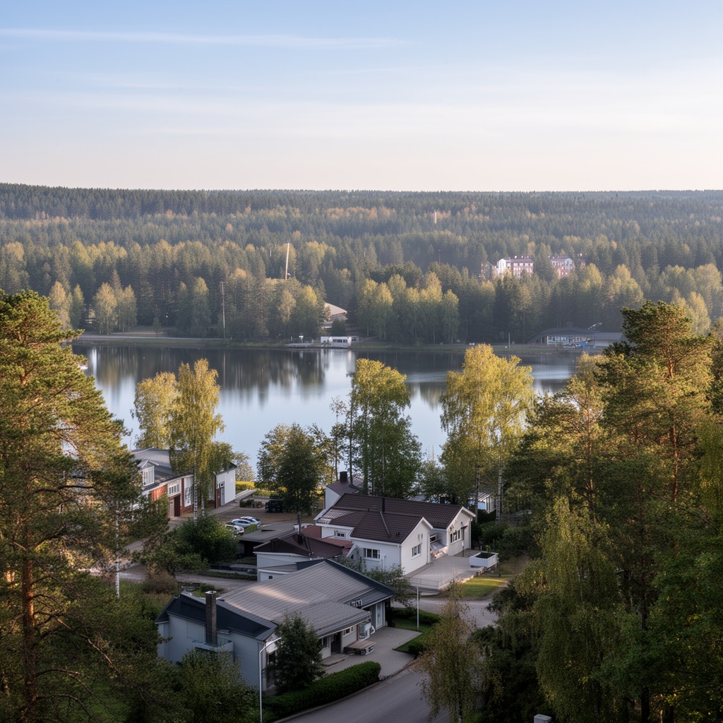 AI-generated illustration of Järvenpää
