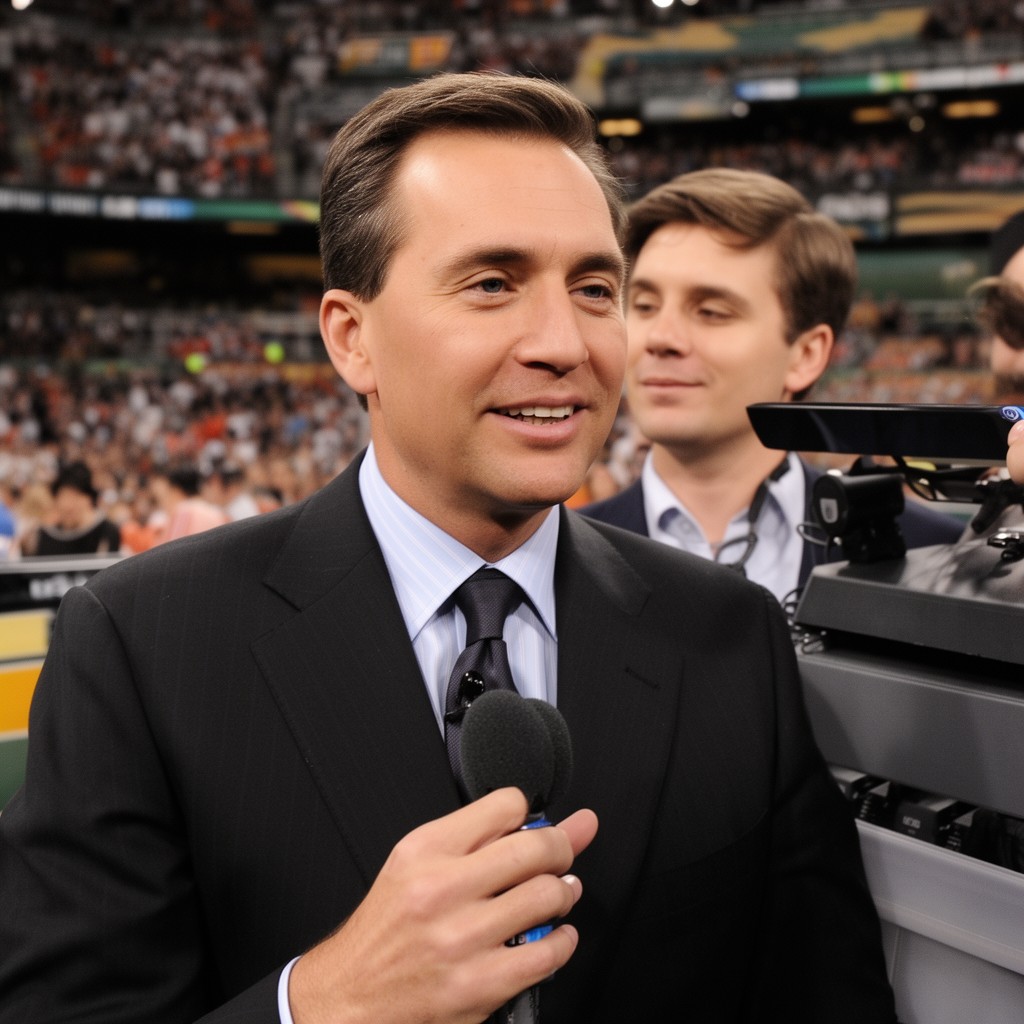 AI-generated illustration of Jim Nantz