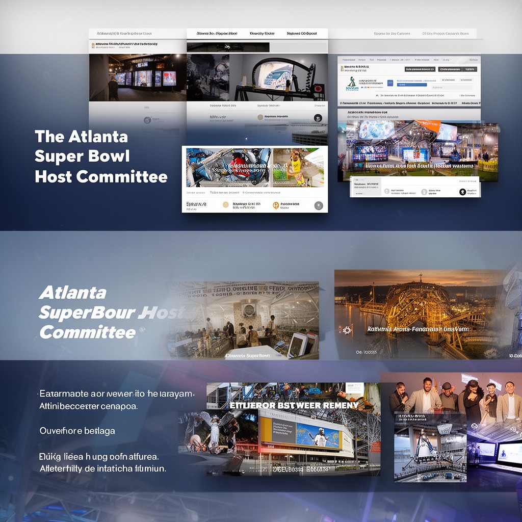AI-generated illustration of Atlanta Super Bowl Host Committee