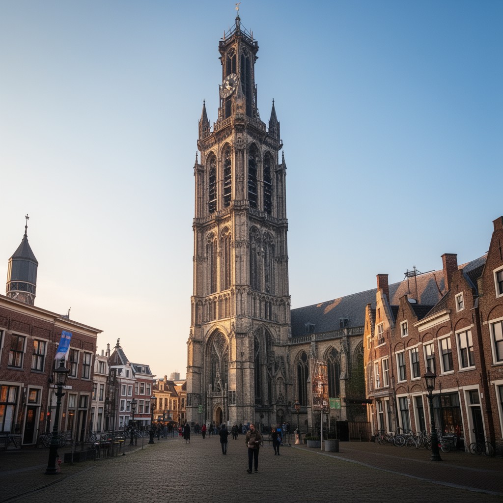 AI-generated illustration of Dom Tower of Utrecht