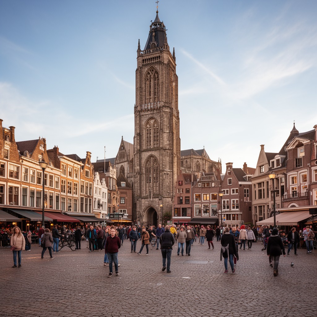AI-generated illustration of Dom Square