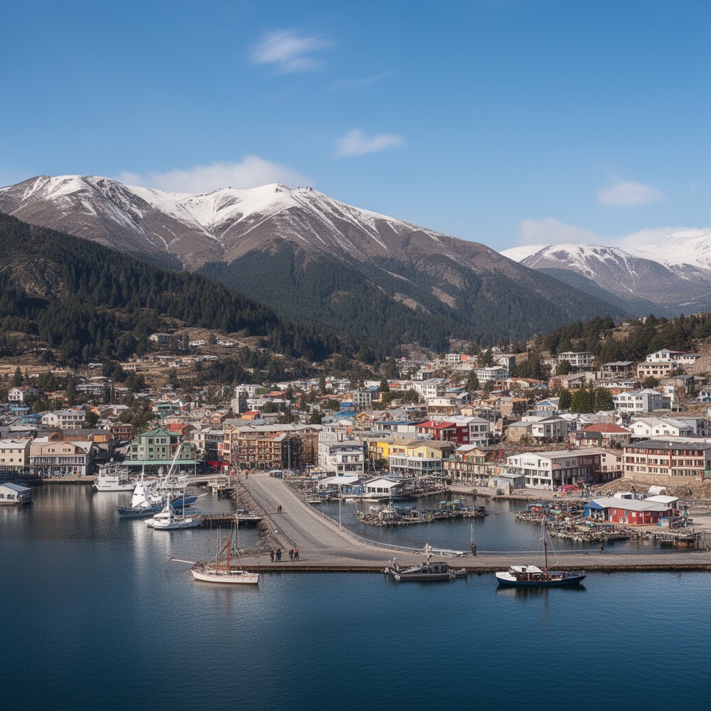AI-generated illustration of Ushuaia