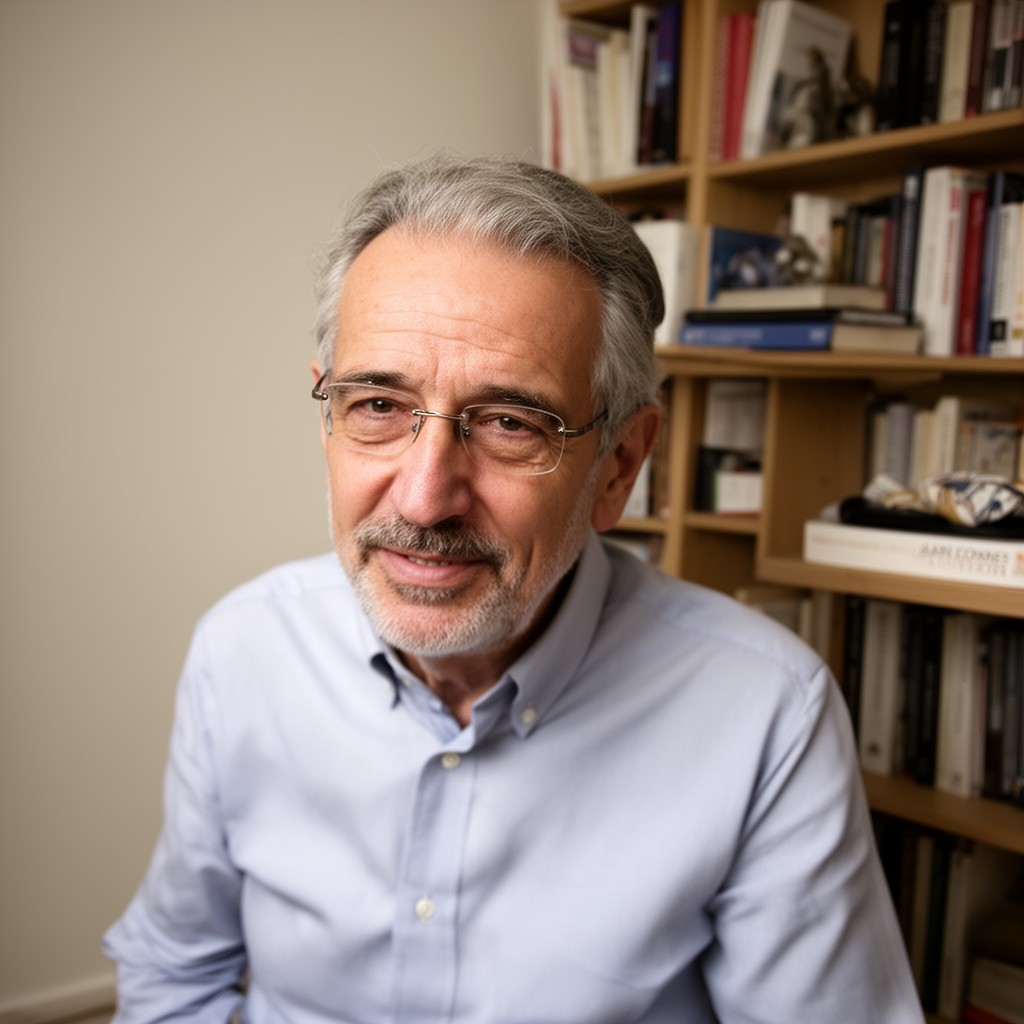 AI-generated illustration of Alain Connes