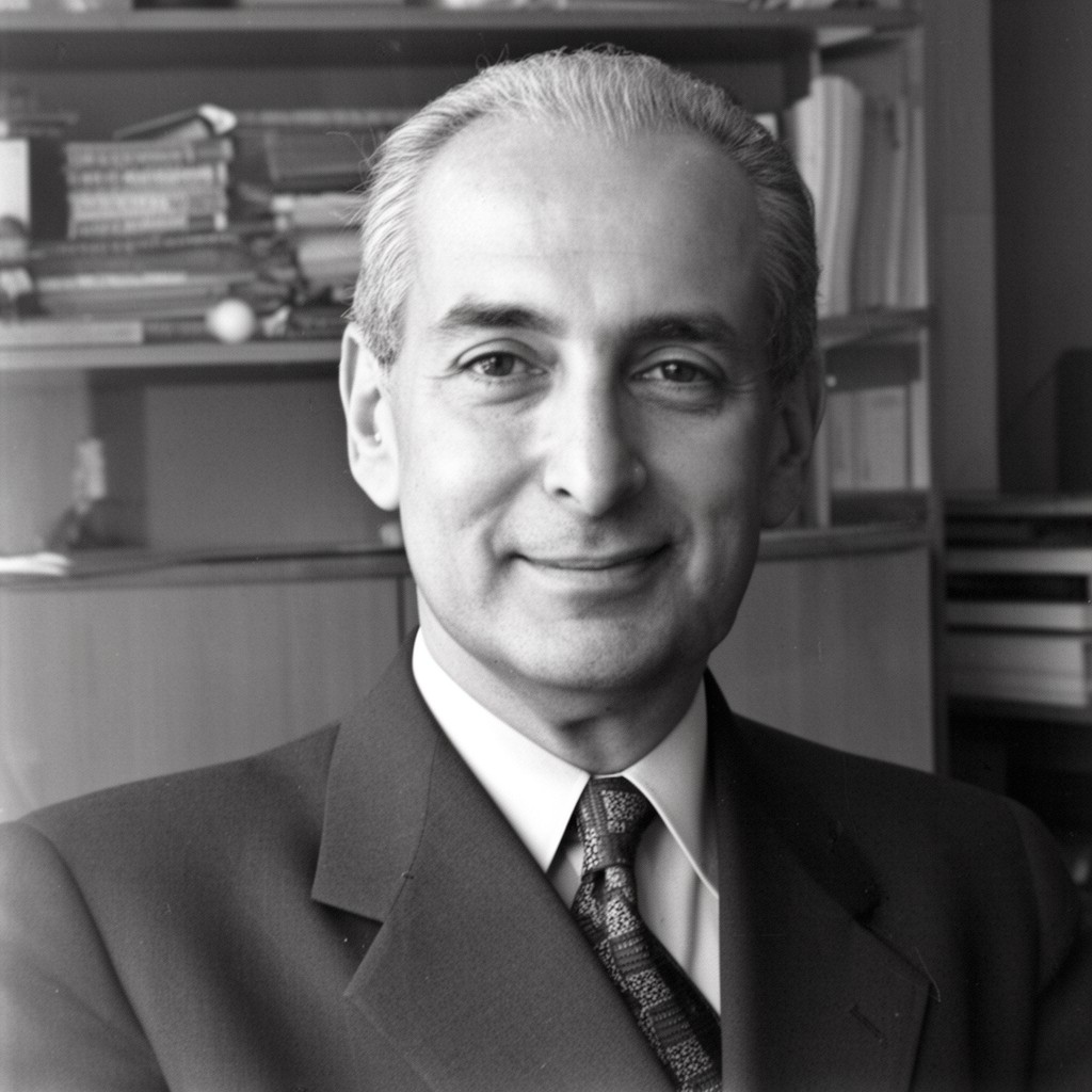 AI-generated illustration of Pedro Ramírez Vázquez
