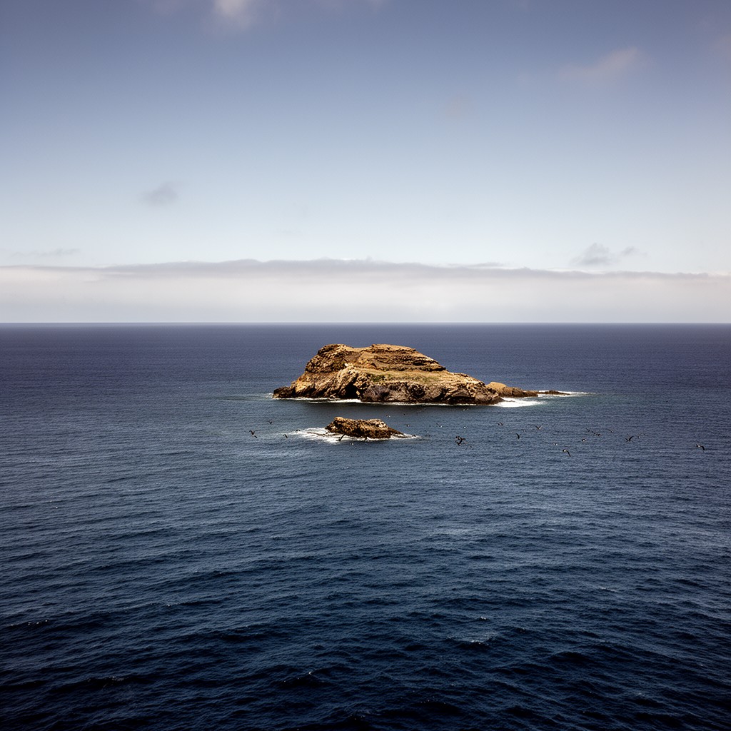 AI-generated illustration of Isla Salas y Gómez