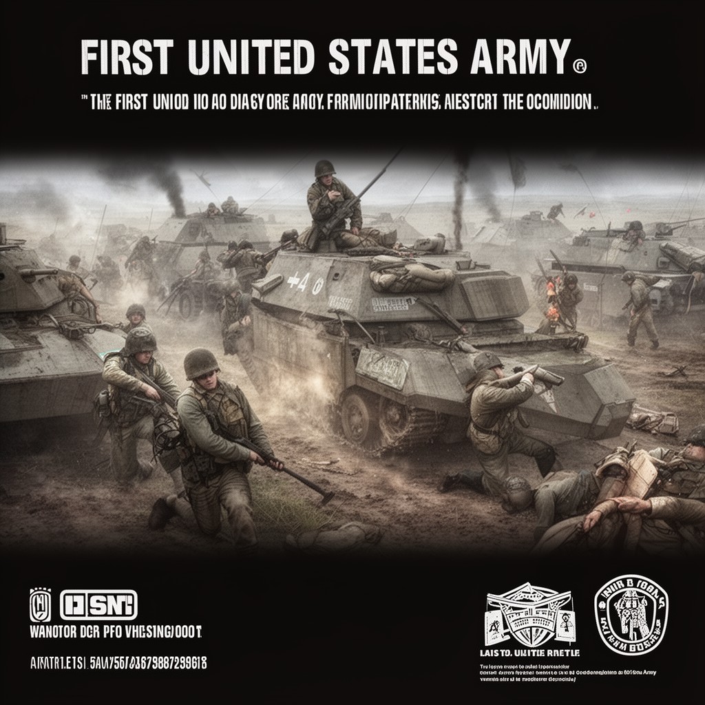 AI-generated illustration of First United States Army