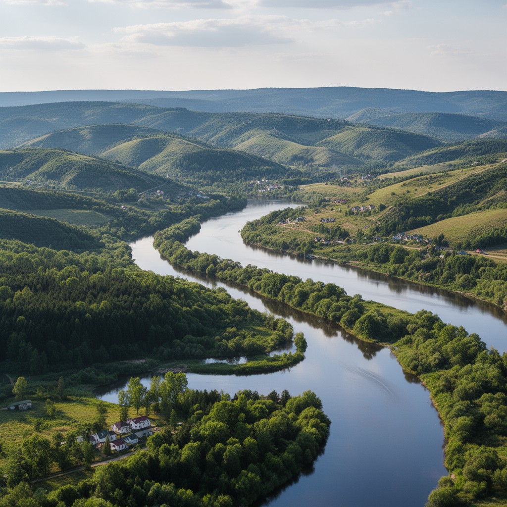 AI-generated illustration of Valdai Hills
