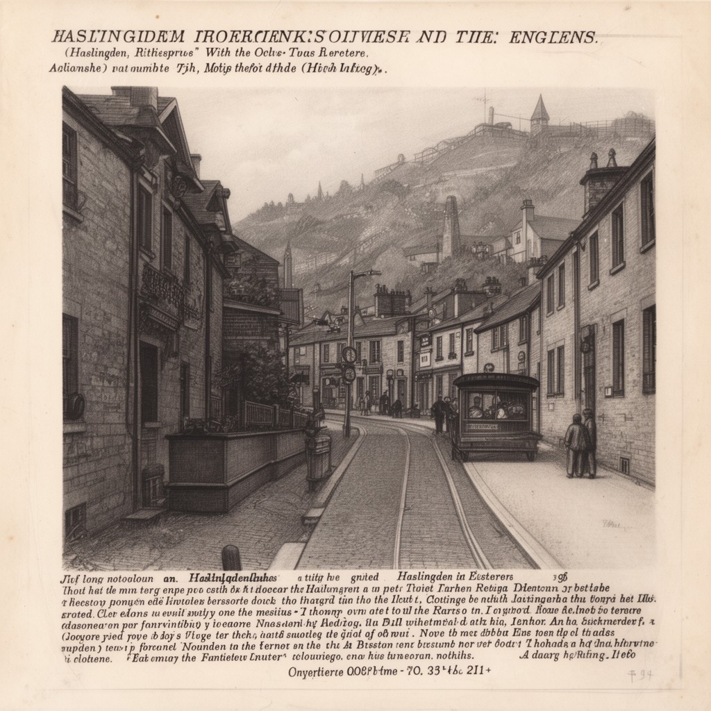 AI-generated illustration of Haslingden