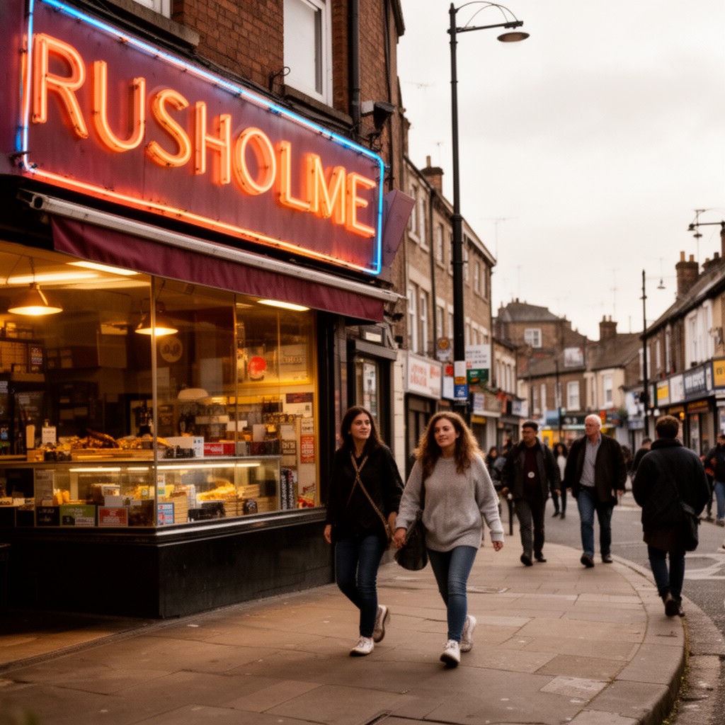 AI-generated illustration of Rusholme