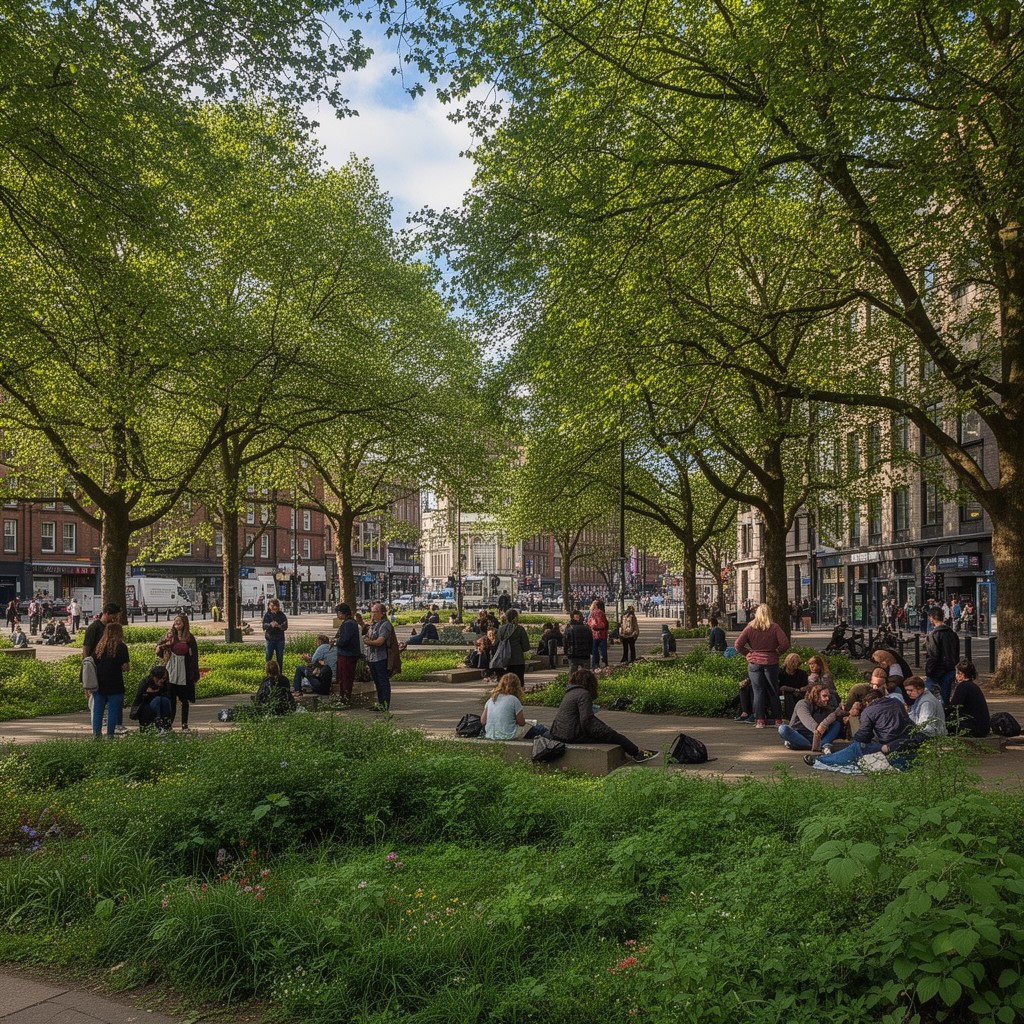 AI-generated illustration of All Saints Park