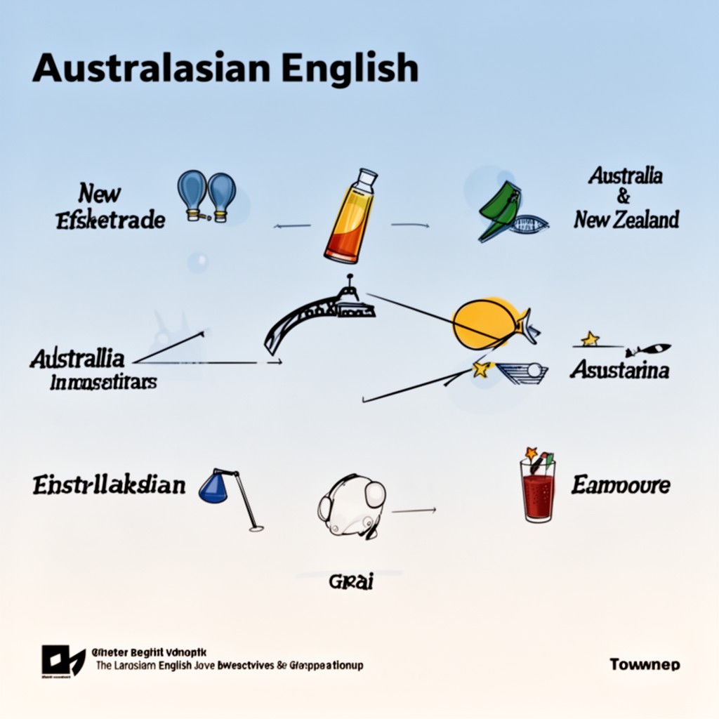 AI-generated illustration of Australasian English